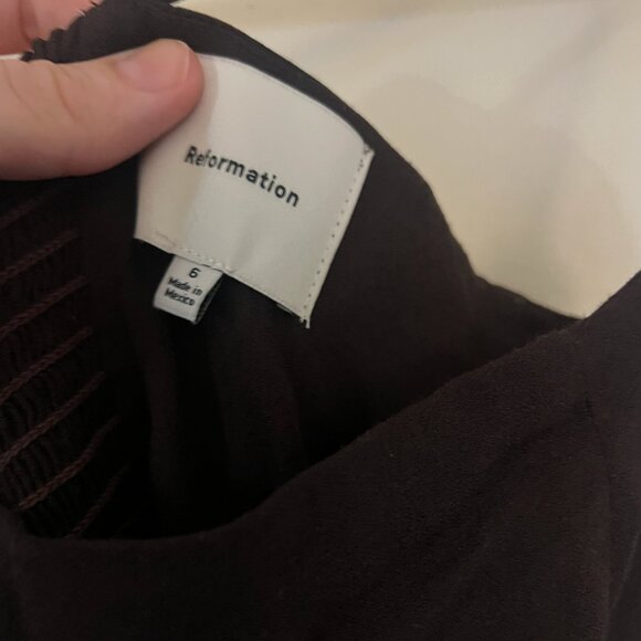 Reformation Overland Top - Size 6 Brown - Picture 6 of 6